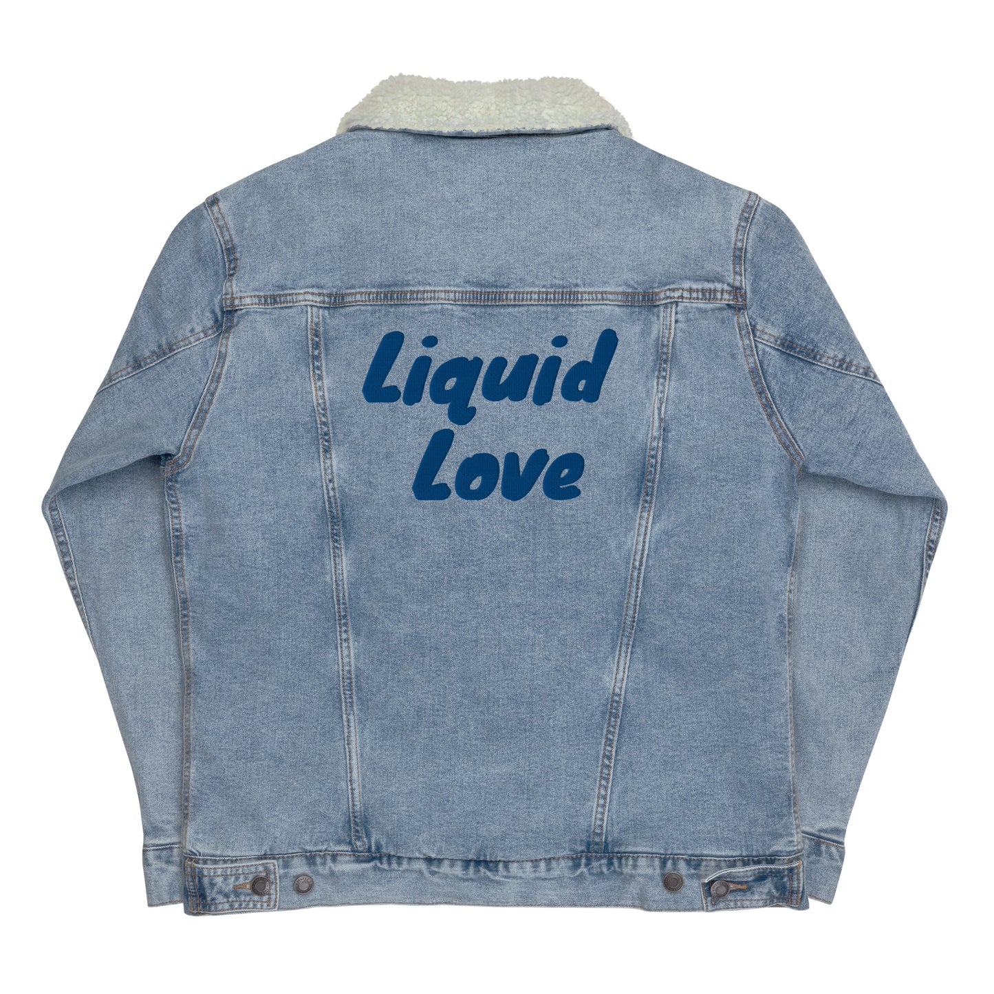 Liquid Love Back Embroidered Sherpa Jacket